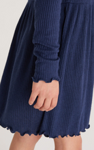 Load image into Gallery viewer, Midnight Blue Claire Ribbed Dress
