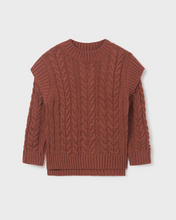 Load image into Gallery viewer, Marsala Braided Knit Sweater
