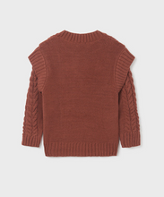 Load image into Gallery viewer, Marsala Braided Knit Sweater
