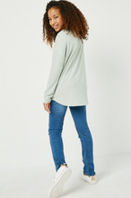 Load image into Gallery viewer, Sage Stripe Knit Long Sleeve
