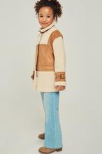Load image into Gallery viewer, Teddy/Suede Belted Jacket

