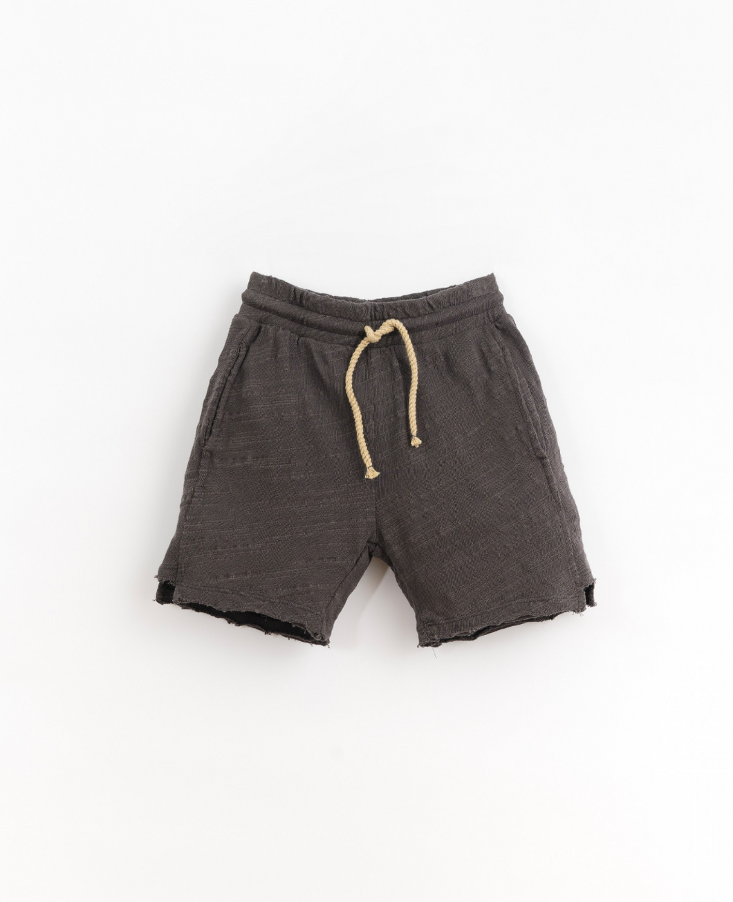 Charcoal Raw Edge Shorts