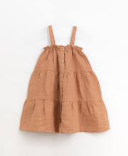 Load image into Gallery viewer, Dusty Rust Tiered Linen Dress
