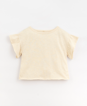 Load image into Gallery viewer, Cream Flutter Sleeve Tee
