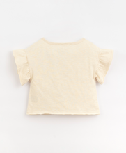 Load image into Gallery viewer, Cream Flutter Sleeve Tee
