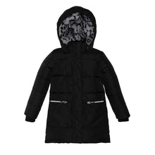 Load image into Gallery viewer, Black Puffer Long Coat

