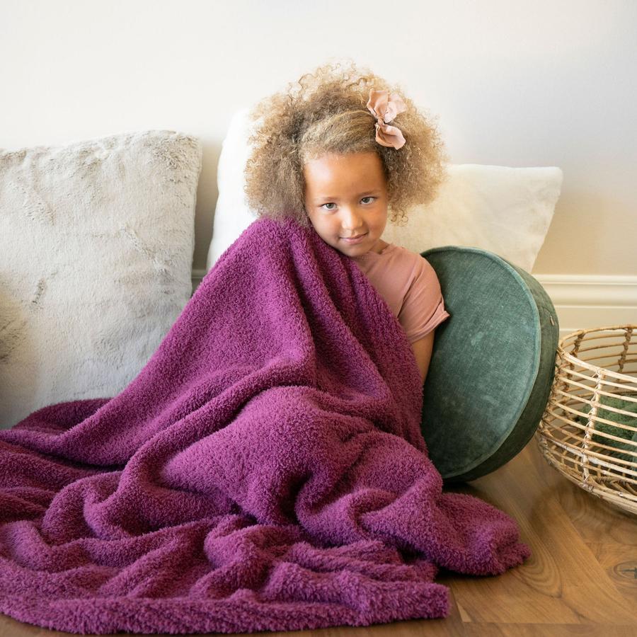 Deep Rose Bamboni Toddler To Teen Blanket
