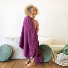 Load image into Gallery viewer, Deep Rose Bamboni Toddler To Teen Blanket
