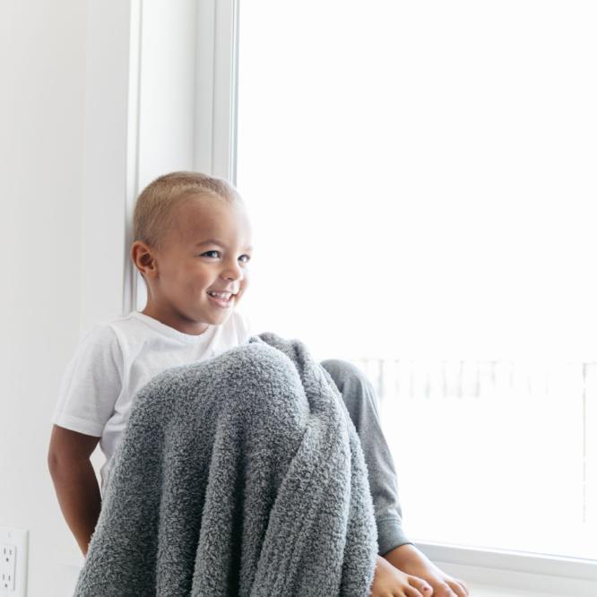 Grey Bamboni Toddler To Teen Blanket