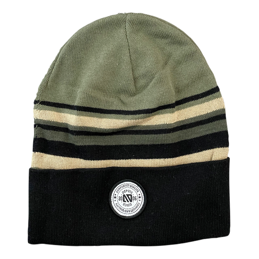 Olive Stripes Basic Hat