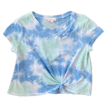 Load image into Gallery viewer, Good Vibe Blue Tie Dye Tee
