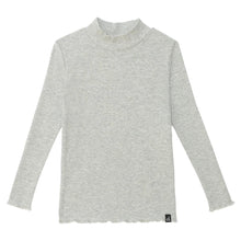 Load image into Gallery viewer, Light Grey Ribbed Turtleneck Top
