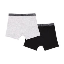 Load image into Gallery viewer, Black/Grey Boxer 2-Pack
