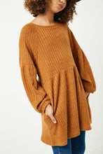 Load image into Gallery viewer, Rust Ribbed Mini Dress
