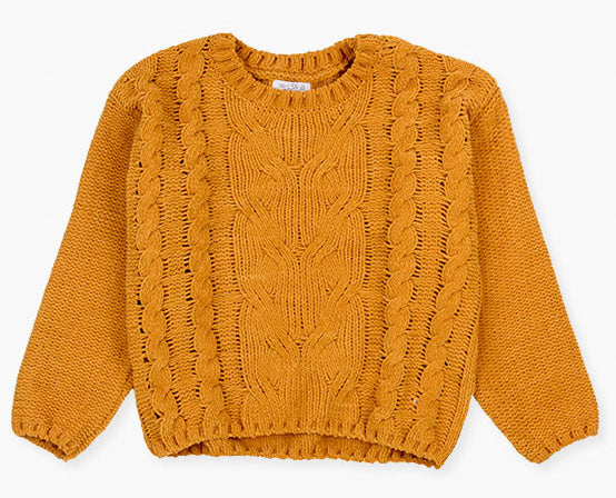 Chenille Mustard Sweater