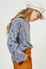 Load image into Gallery viewer, Navy Knit Button Long Sleeve
