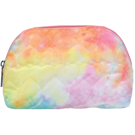 Cotton Candy Heart Oval Cosmetic Bag