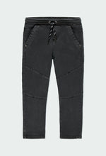 Load image into Gallery viewer, Charcoal Stretchy Denim Joggers
