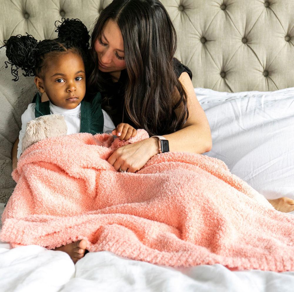 Peach Bamboni Toddler To Teen Blanket