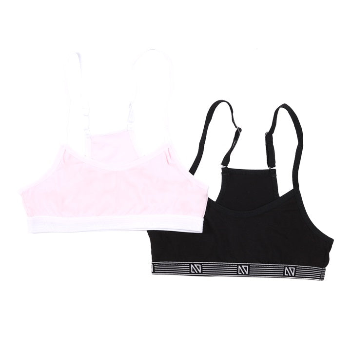 Pink/Black Bralette 2-Pack
