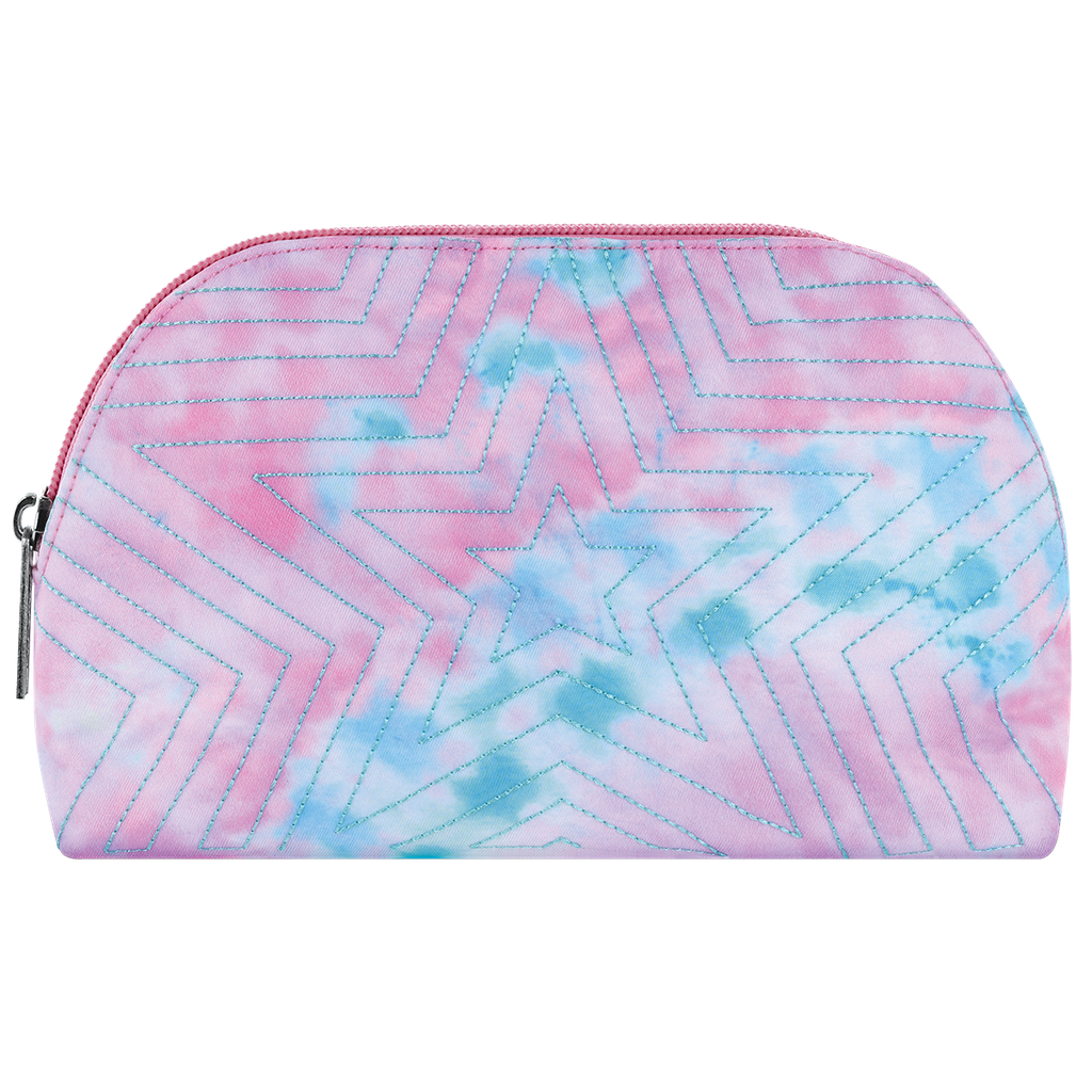 Quilted Star Oval Cosmetic Bag