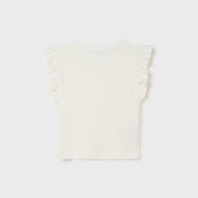 Load image into Gallery viewer, Cream Flutter Sleeve Top
